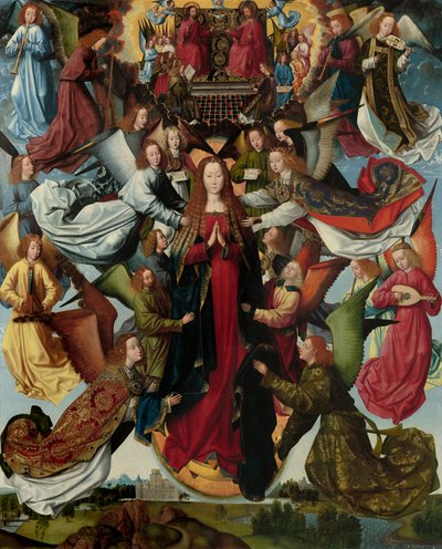 Maria, Koningin van de Hemel door Master of the St Lucy Legend